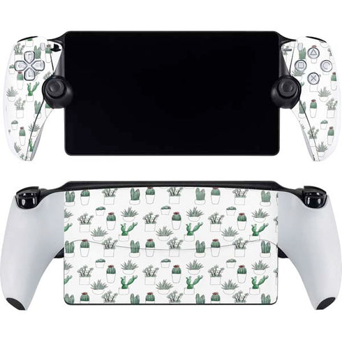 Succulent Pattern PlayStation Portal Remote Player Skin
