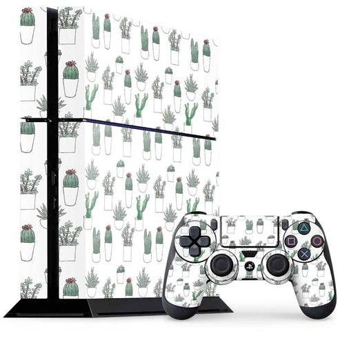 Succulent Pattern PlayStation PS4 Skins