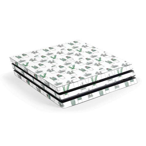 Succulent Pattern PlayStation PS4 Skins
