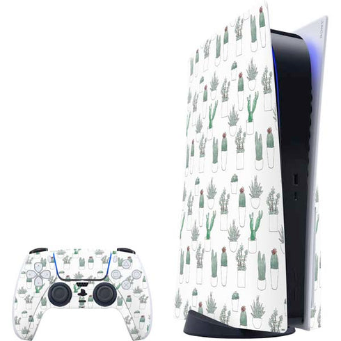Succulent Pattern PlayStation PS5 Skins