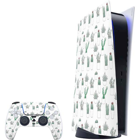 Succulent Pattern PlayStation PS5 Skins