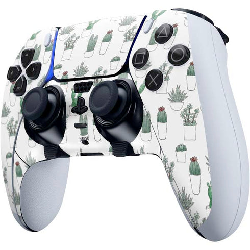 Succulent Pattern PS5 DualSense Edge Pro Controller Skin
