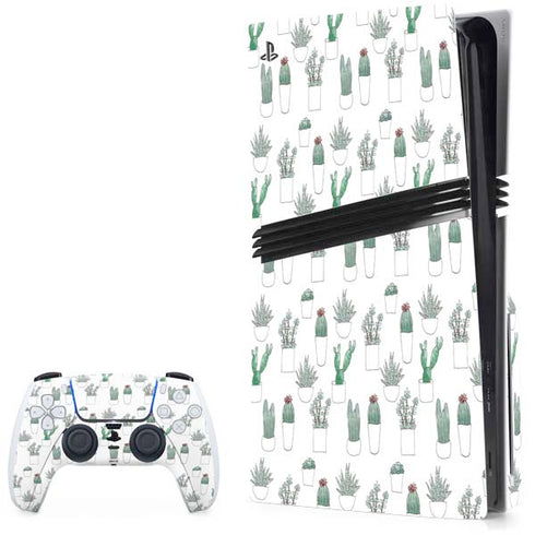 Succulent Pattern PlayStation PS5 Skins