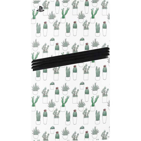 Succulent Pattern PS5 Pro Disk Bundle Skin