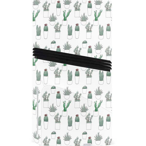 Succulent Pattern PS5 Pro Disk Bundle Skin