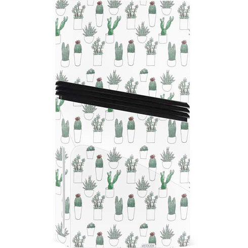 Succulent Pattern PS5 Pro Disk Console Skin