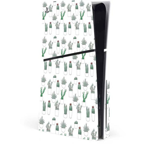 Succulent Pattern PlayStation PS5 Skins