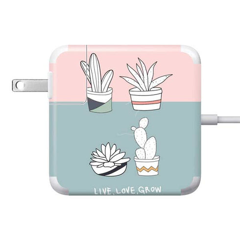 Succulent Sketch 85W Power Adapter (15 and 17 inch MacBook Pro Charger) Skin