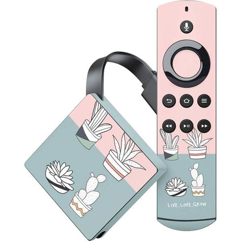 Succulent Sketch Amazon Fire TV Skin