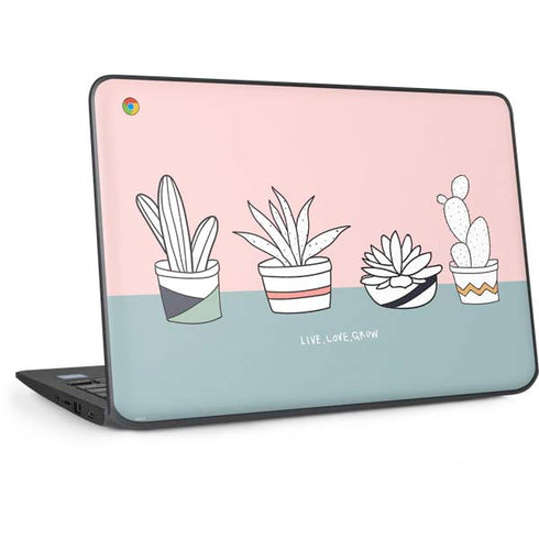 Succulent Sketch HP Chromebook Skin