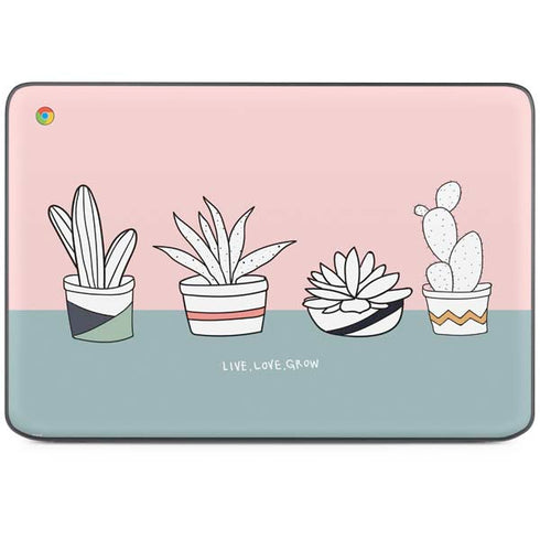 Succulent Sketch HP Chromebook Skin
