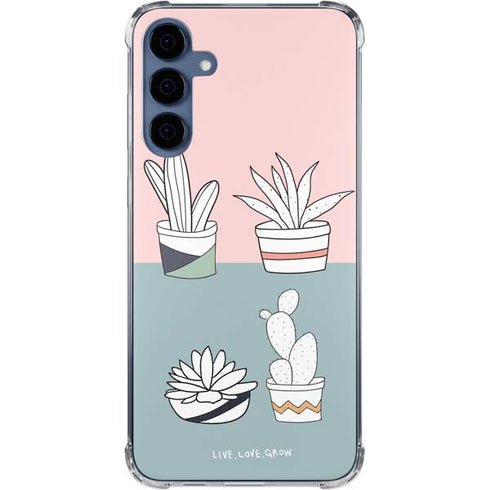Succulent Sketch Galaxy A35 5G Clear Case