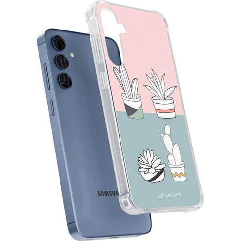 Succulent Sketch Galaxy A35 5G Clear Case