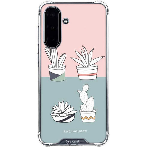 Succulent Sketch Galaxy A36 5G Clear Case