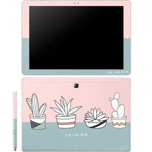 Succulent Sketch Galaxy Book 12in Skin