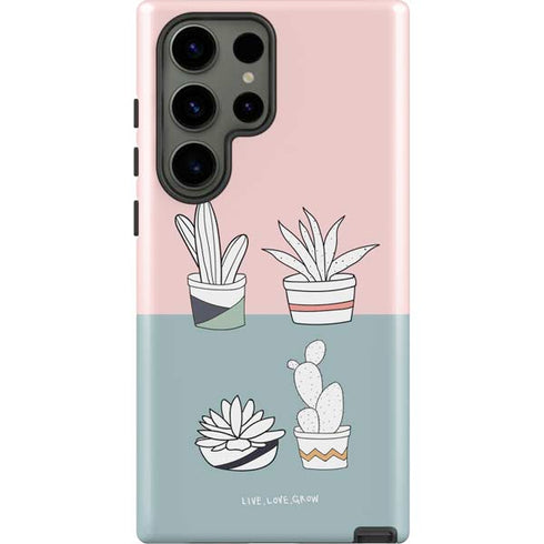 Succulent Sketch Galaxy S23 Ultra Pro Case