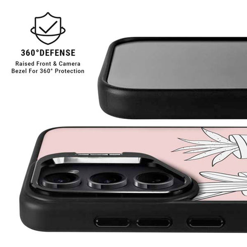 Succulent Sketch Galaxy S25 Kickstand Case