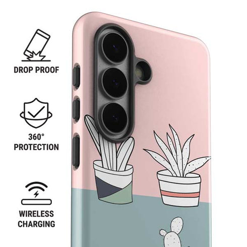 Succulent Sketch Galaxy S26 Impact Case