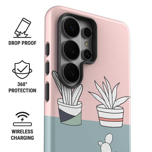 Succulent Sketch Galaxy S26 Ultra Impact Case