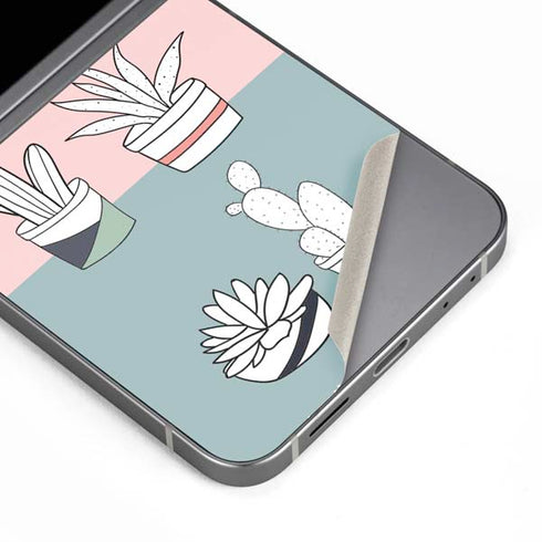Succulent Sketch Galaxy Z Flip6 Skin