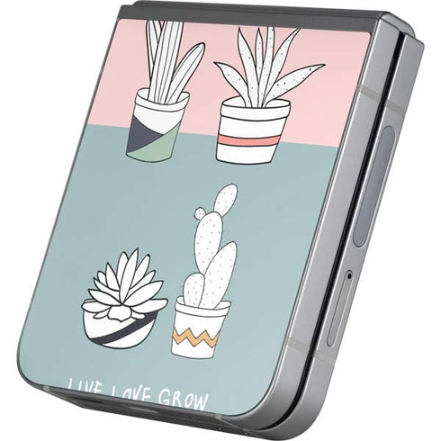 Succulent Sketch Galaxy Z Flip6 Skin