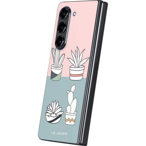 Succulent Sketch Galaxy Z Fold5 5G Skin