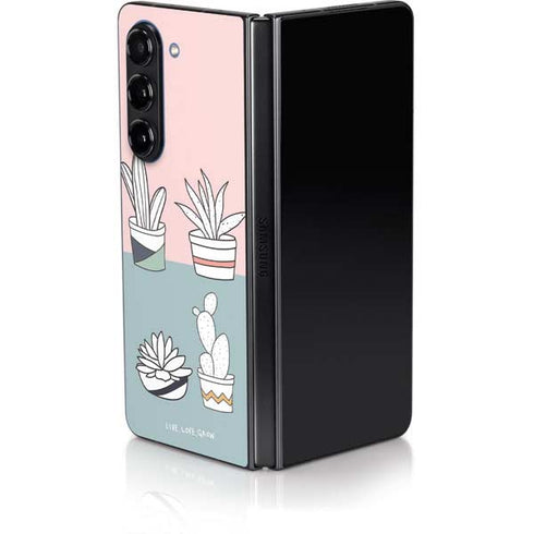 Succulent Sketch Galaxy Z Fold5 5G Skin