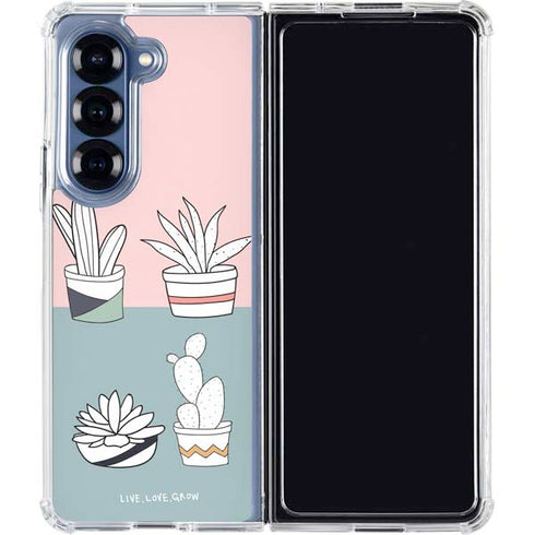 Succulent Sketch Galaxy Z Fold6 Clear Case