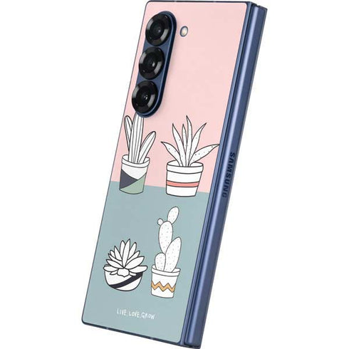 Succulent Sketch Galaxy Z Fold6 Skin