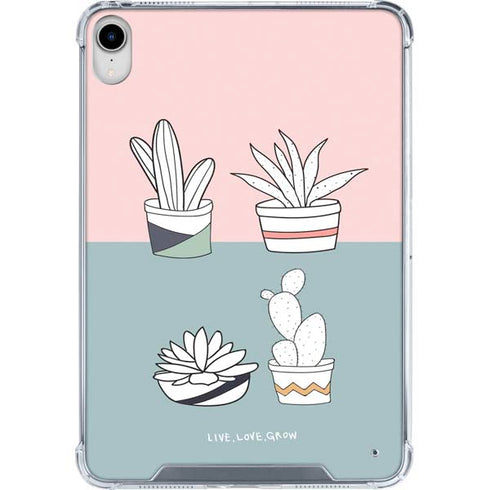 Succulent Sketch iPad 11th Gen (2025) Clear Case