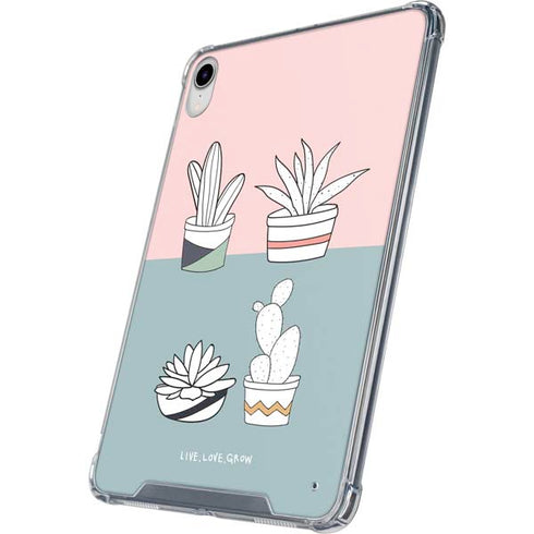 Succulent Sketch iPad 11th Gen (2025) Clear Case