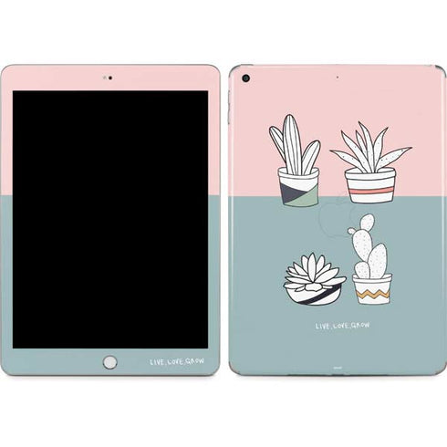 Succulent Sketch Apple iPad Skin