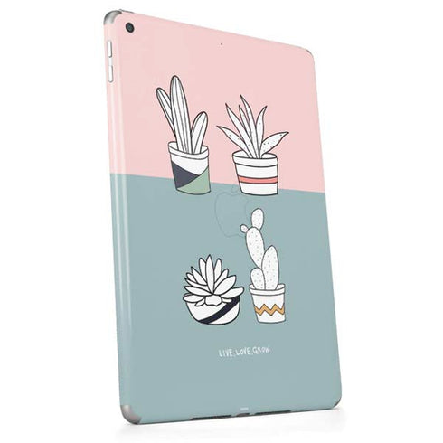 Succulent Sketch Apple iPad Skin