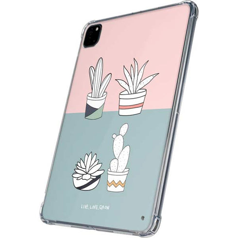 Succulent Sketch iPad Pro 11in (2024) Clear Case