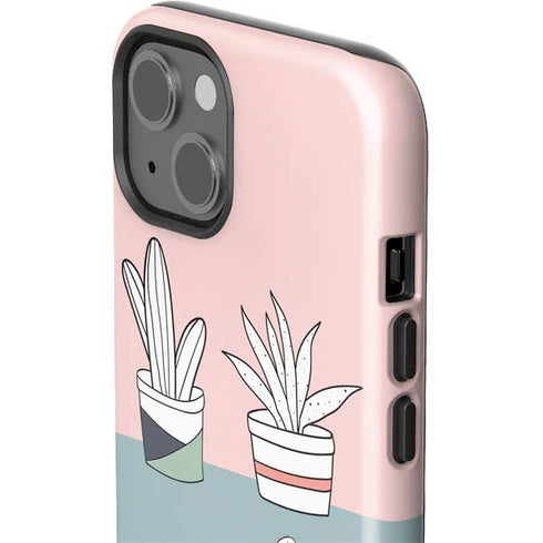 Succulent Sketch iPhone 15 Impact Case