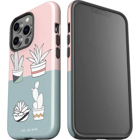 Succulent Sketch iPhone 15 Pro Impact Case