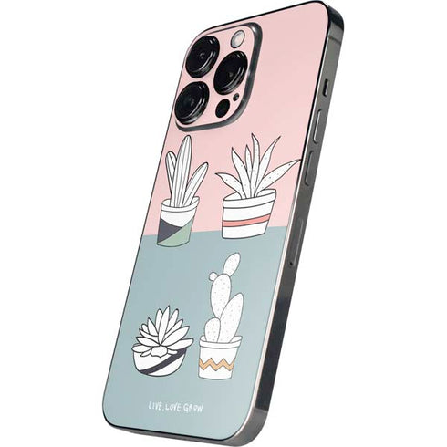 Succulent Sketch iPhone 15 Pro Max Skin