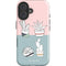 Succulent Sketch iPhone 16 Plus Impact Case