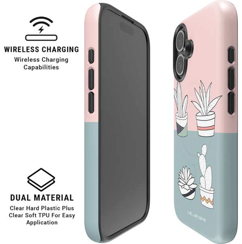 Succulent Sketch iPhone 16 Plus Magsafe Impact Case