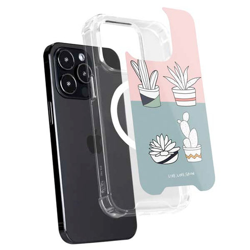 Succulent Sketch iPhone 16 Pro MagSafe Case