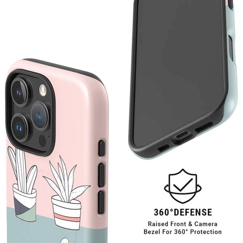 Succulent Sketch iPhone 16 Pro Magsafe Impact Case
