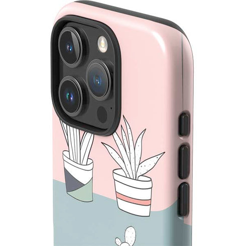 Succulent Sketch iPhone 16 Pro Max Impact Case
