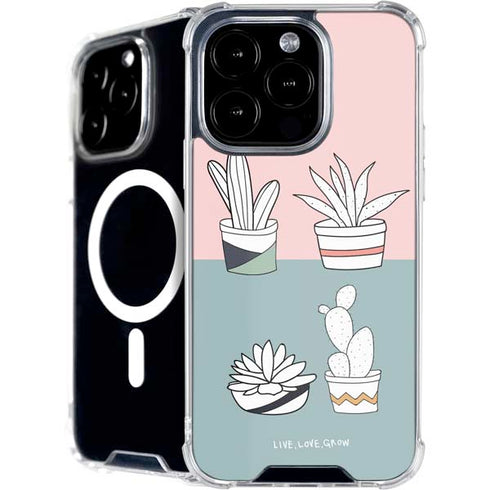 Succulent Sketch iPhone 16 Pro Max MagSafe Case