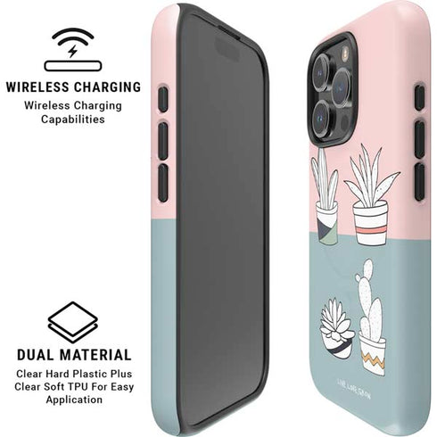 Succulent Sketch iPhone 16 Pro Max Magsafe Impact Case
