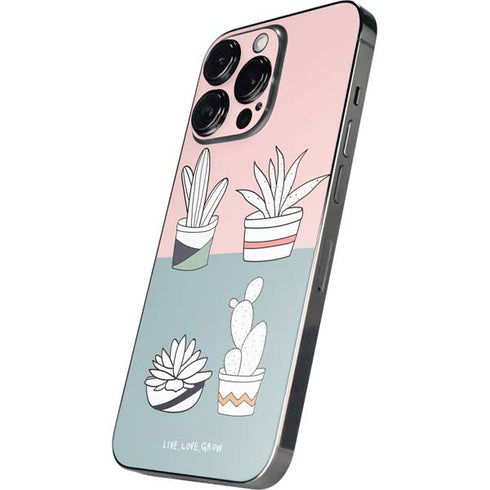 Succulent Sketch iPhone 16 Pro Max Skin