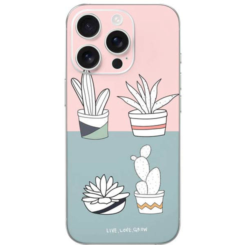 Succulent Sketch iPhone 16 Pro Skin