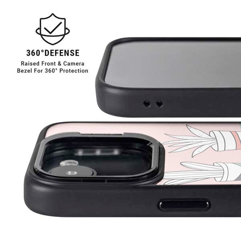 Succulent Sketch iPhone 16e Kickstand Case