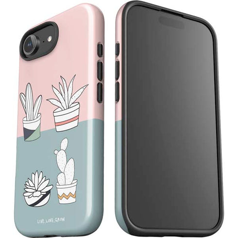 Succulent Sketch iPhone 16e Impact Case