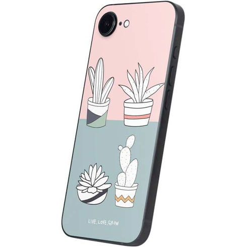 Succulent Sketch iPhone 16e Skin