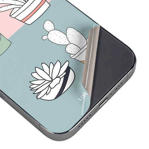 Succulent Sketch iPhone 16e Skin